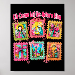Affiche Prépa Oh Venez Adorons-Le Noël Chrétien