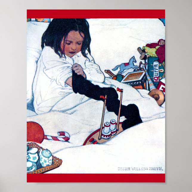Affiche Préparation de Noël, Jessie Willcox Smith (Devant)