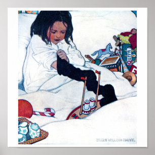 Affiche Préparation de Noël, Jessie Willcox Smith