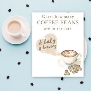 Affiche Préparation du café - Combien de grains de café