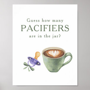 Affiche Préparation du café - Combien de sucettes