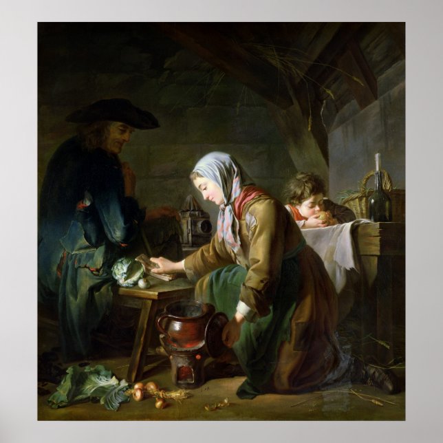 Affiche Préparation d'un repas (Devant)