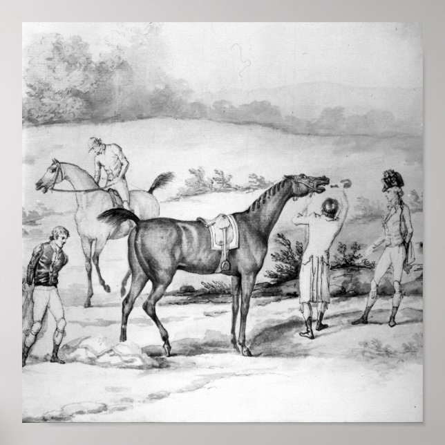 Affiche Préparation d'une course (Devant)