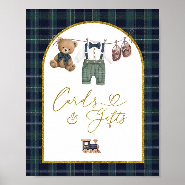 Affiche Préparé un peu cartes et cadeaux de gentleman (Devant)