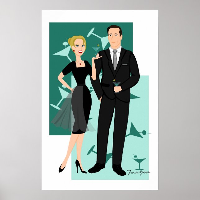 Affiche Préparez Votre Martinis ! (Devant)