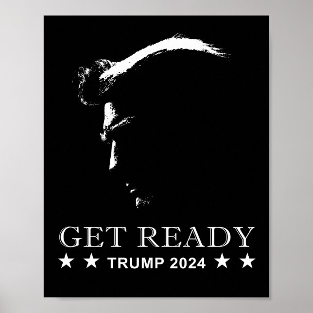 Affiche Préparez-vous : USA Donald Trump 2024 (Devant)