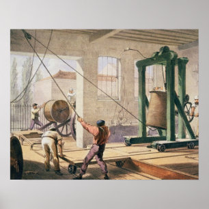 Affiche Preparing the Cable, from 'Atlantic Telegraph'