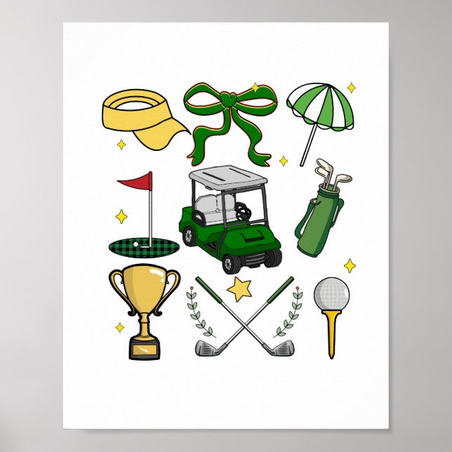 Affiche Preppy Golf Coquette (Devant)