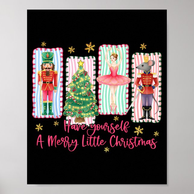 Affiche Preppy Have Yourself A Merry Christmas Nutcracker  (Devant)