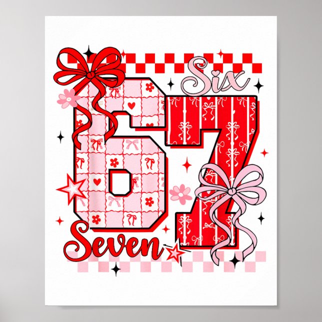 Affiche Preppy Nk Valentine 67 Six Seven Meme Valentines D (Devant)