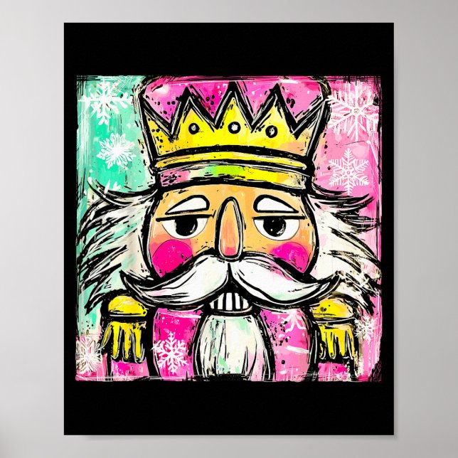 Affiche Preppy Nutcracker Christmas Girly Xmas Costume Kid (Devant)