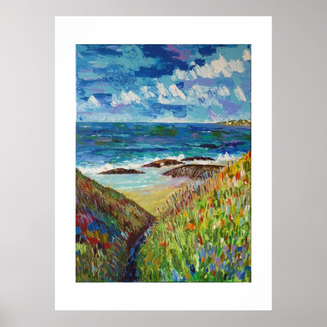 Affiche Près de l'océan en bretagne (Devant)