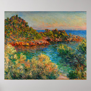 Affiche Près de Monte Carlo, peinture célèbre de Claude Mo