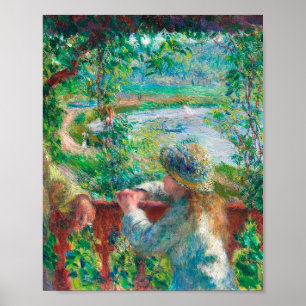 Affiche Près du lac par Pierre-Auguste Renoir