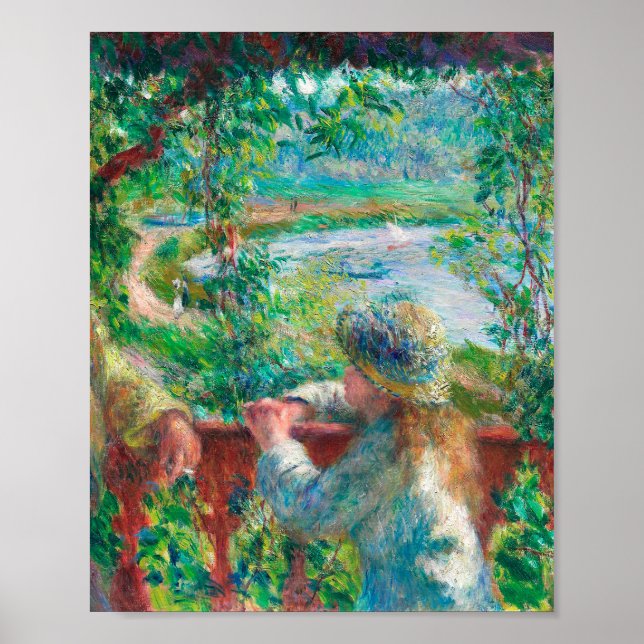 Affiche Près du lac par Pierre-Auguste Renoir (Devant)