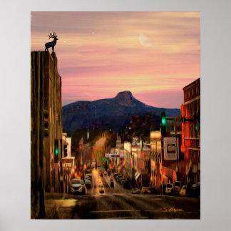 Affiche "Prescott Arizona Landmark" "Prescott Art