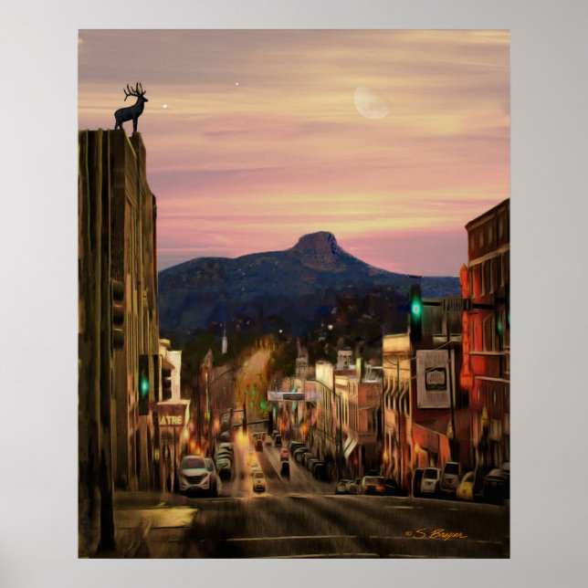 Affiche "Prescott Arizona Landmark" "Prescott Art (Devant)