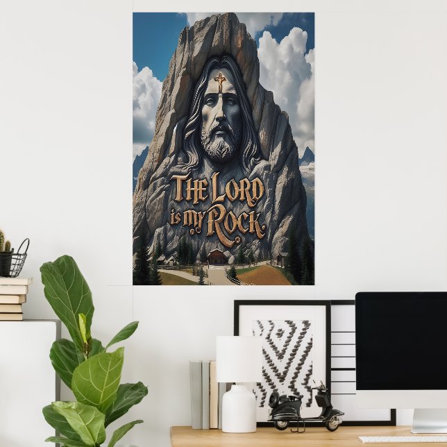 Affiche Présence divine parmi les montagnes (Bureau à domicile)