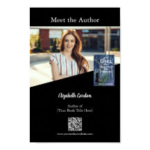 Présentation de l'auteur avec photo et code QR per