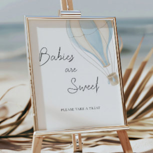 Affiche Présentation de table de friandises pour Baby Show