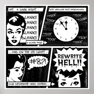 Affiche Présentation horizontale sur microfilm d'enfer de