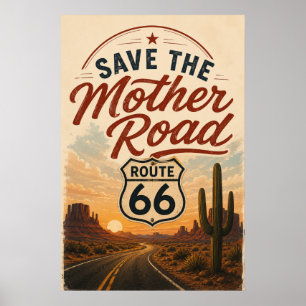 Affiche Préservation du patrimoine désertique de la route