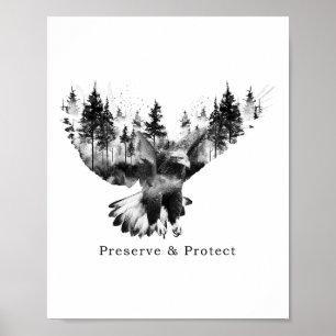 Affiche Préserver & ; Protéger le cl de protection De l