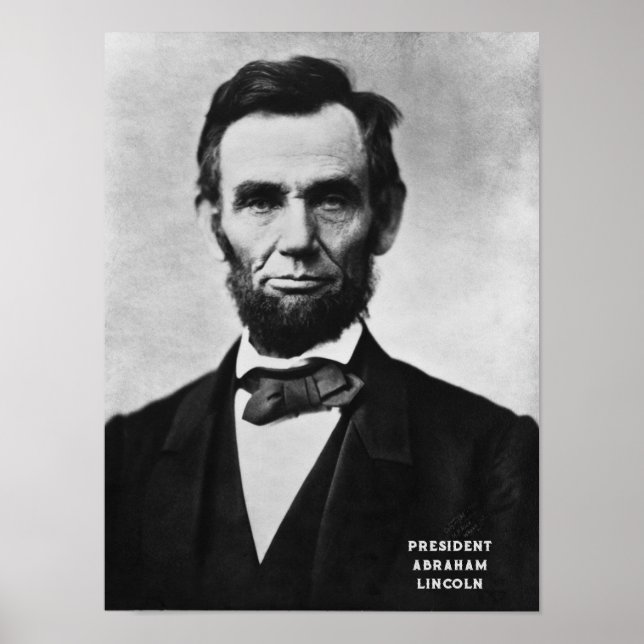 Affiche Président Abraham Lincoln USA (Devant)