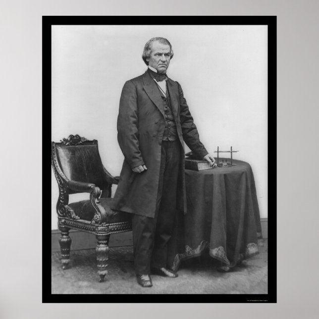 Affiche Président Andrew Johnson 1867 (Devant)