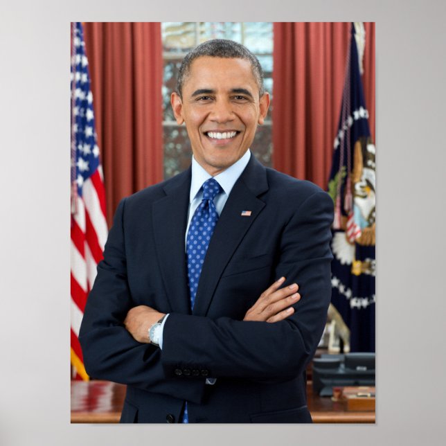 Affiche Président Barack Obama 2ème mandat Photo officiell (Devant)