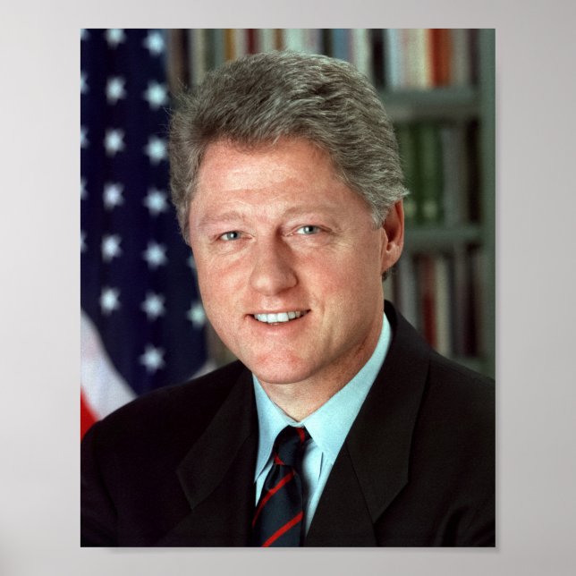 Affiche President Bill Clinton Official Portrait 8 x 10 (Devant)
