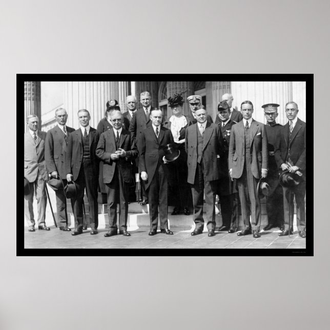 Affiche Président Coolidge et Herbert Hoover 1923 (Devant)