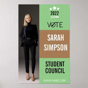 Affiche président de la classe d'avis de vote, conseil des