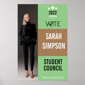 Affiche président de la classe d'avis de vote, conseil des