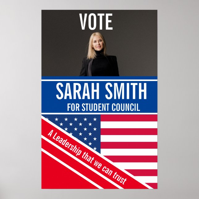 Affiche président de la classe d'avis de vote, conseil des (Devant)