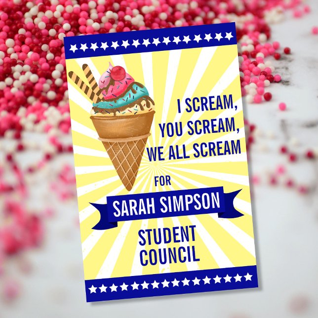 Affiche président de la classe d'avis de vote, conseil des (Créateur téléchargé)