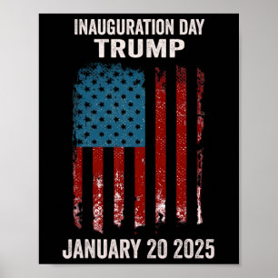 Affiche Président Donald Trump Jour d'investiture 2025 2