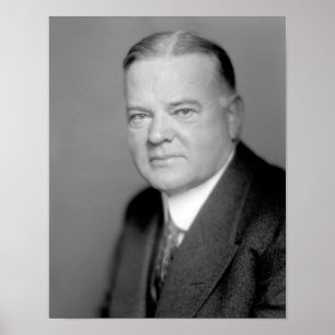 Affiche Président Herbert Hoover Portrait