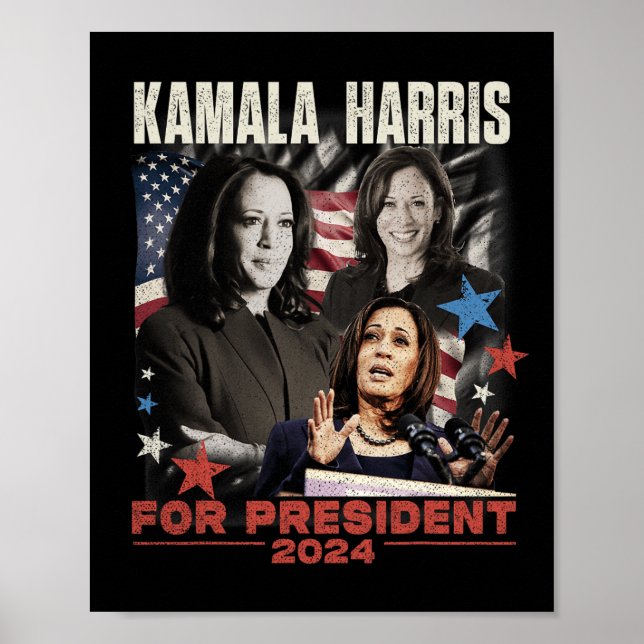 Affiche Président Kamala Harris Nous ne reviendrons pas 20 (Devant)