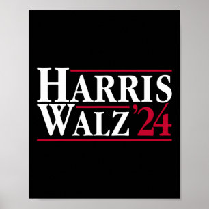 Affiche Président Kamala Harris Tim Walz Vp Brat Cat Ladie