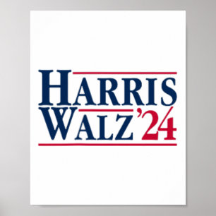 Affiche Président Kamala Harris Tim Walz Vp Brat Cat Ladie
