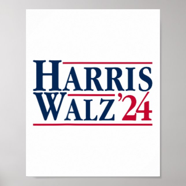 Affiche Président Kamala Harris Tim Walz Vp Brat Cat Ladie (Devant)