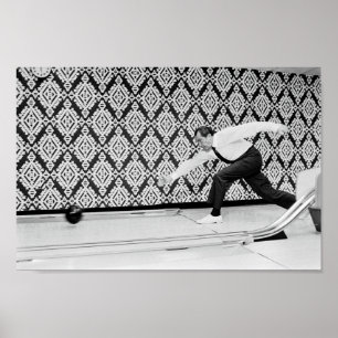 Affiche Président Richard Nixon Bowling - 1971