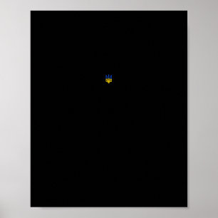 Affiche Président Volodymyr Zelensky Trident ukrainien Zel
