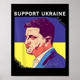 Affiche Président Zelensky Ukraine Volodymyr Zelensky Ukra