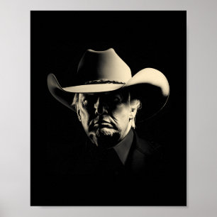 Affiche Présidents cow-boys