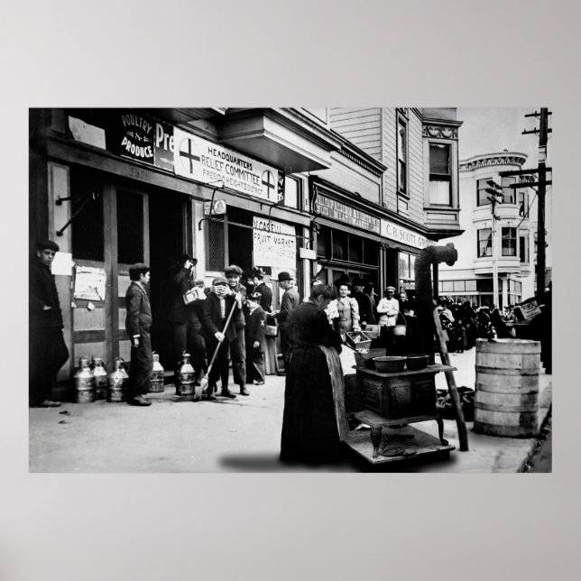 Affiche Presidio Heights Quake Relief - San Francisco 1906 (Devant)