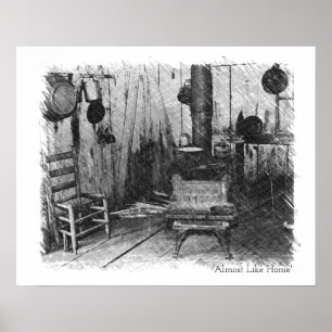 Affiche Presque comme Accueil vintage