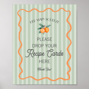 Affiche Presse à Agrumes Green Cutie Partage une Recette