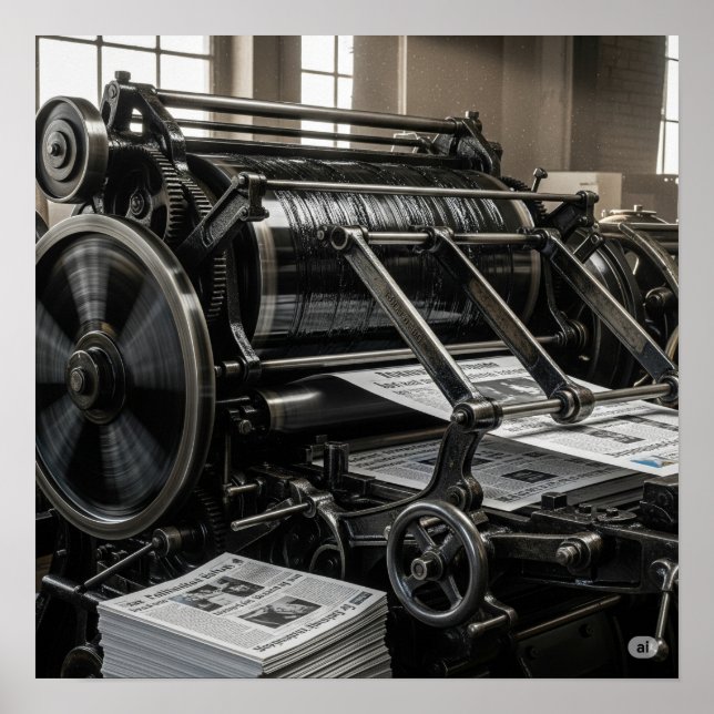 Affiche Presse vintage (Devant)